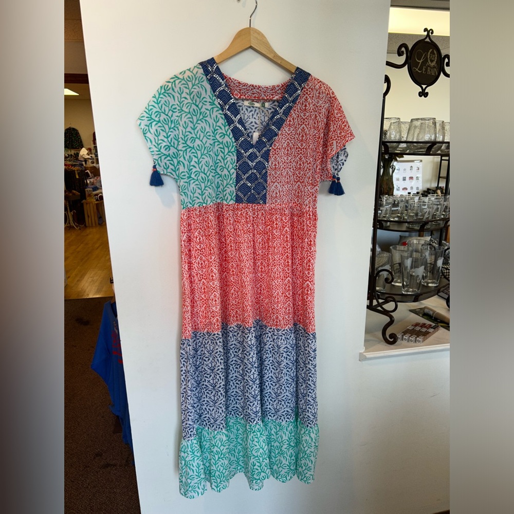 Bohemian tiered MIDI dress